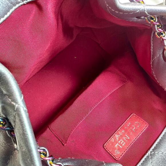 Chanel Iridescent Lambskin Gabrielle Chain Backpack - Picture 8 of 12